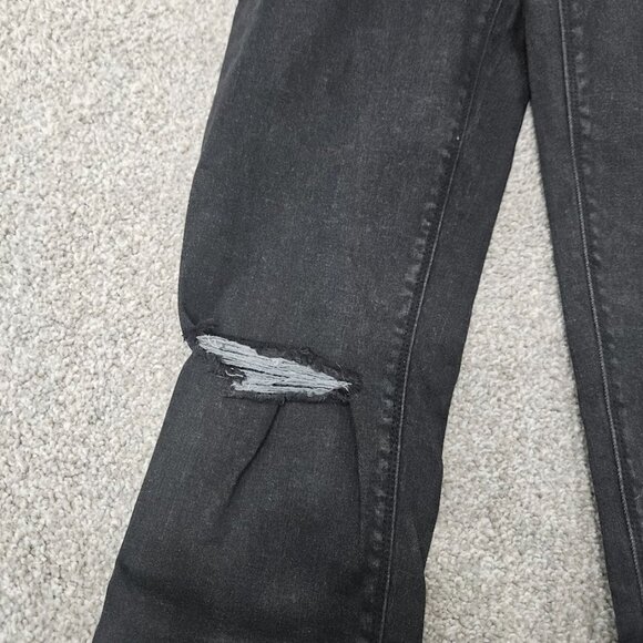 Spanx Black Distressed Skinny Jeggings Jeans Pants Ripped High Waisted Small - Picture 7 of 13